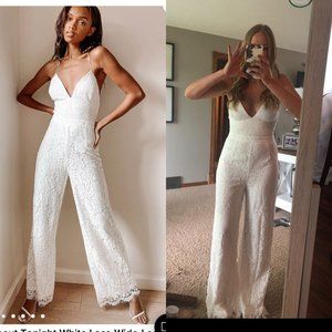 White Laced Jumpsuit